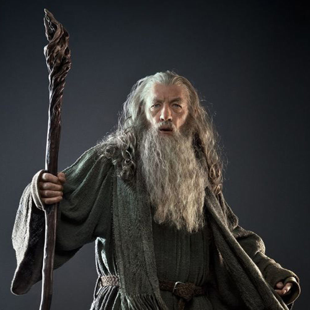 73" Officially Licensed Hobbit Lord of the Rings Gandalf Wizard Staff w/ Mount