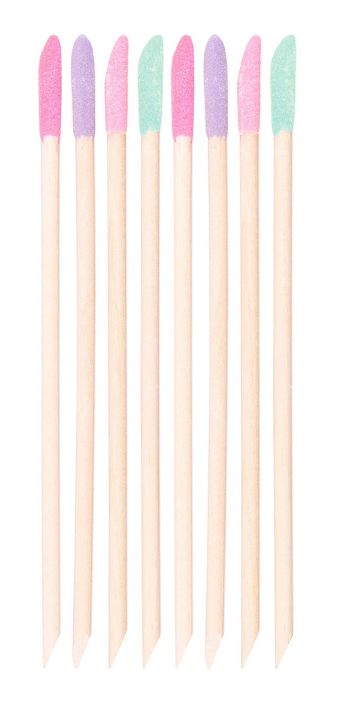 8 Pack Moisturizing Multi Colored Cuticle Sticks for Manicures and Pedicures