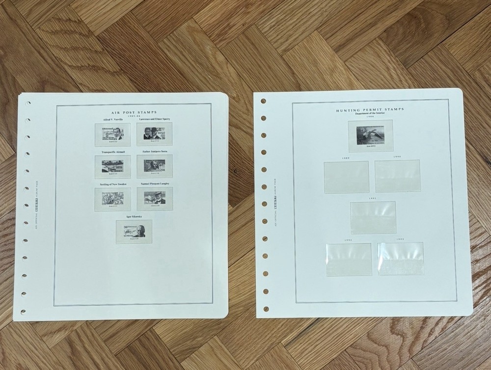 Scott Platinum Hingeless Pages For Years 1984-1989