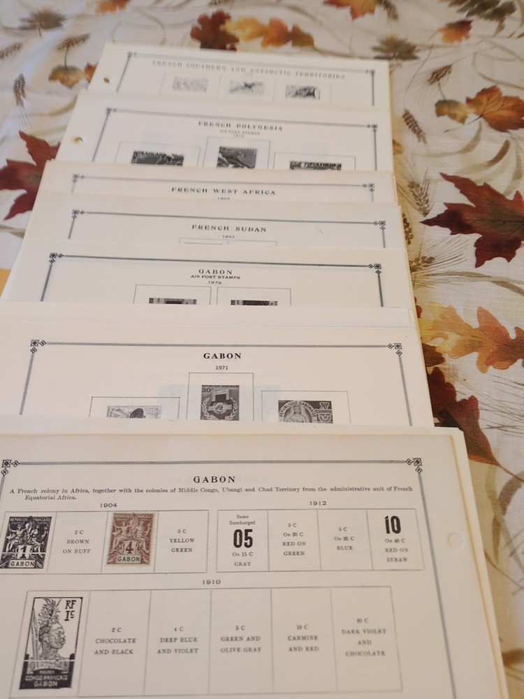 APC Z6412 scott internation pages french Gabon Sudan Polynesia s Antartic