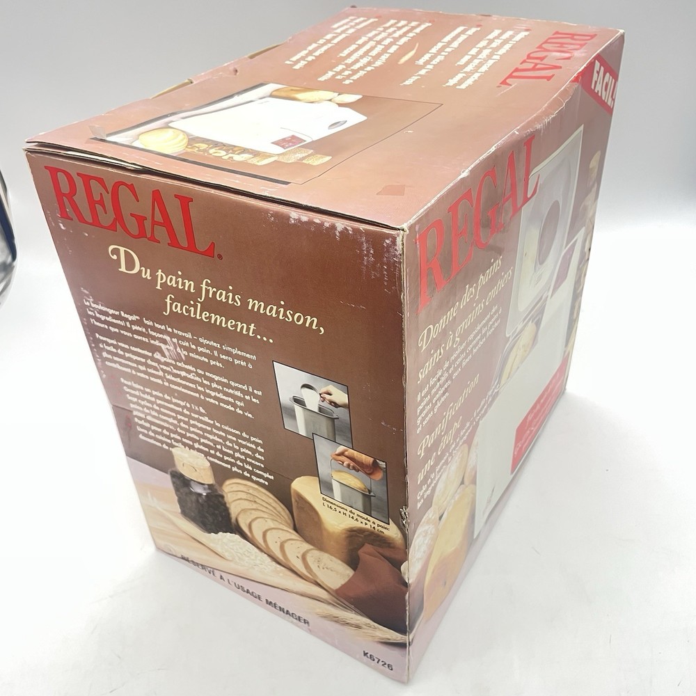 VTG. Regal one step breadmaking model K6726 Automatic Breadmaker Bread Machine