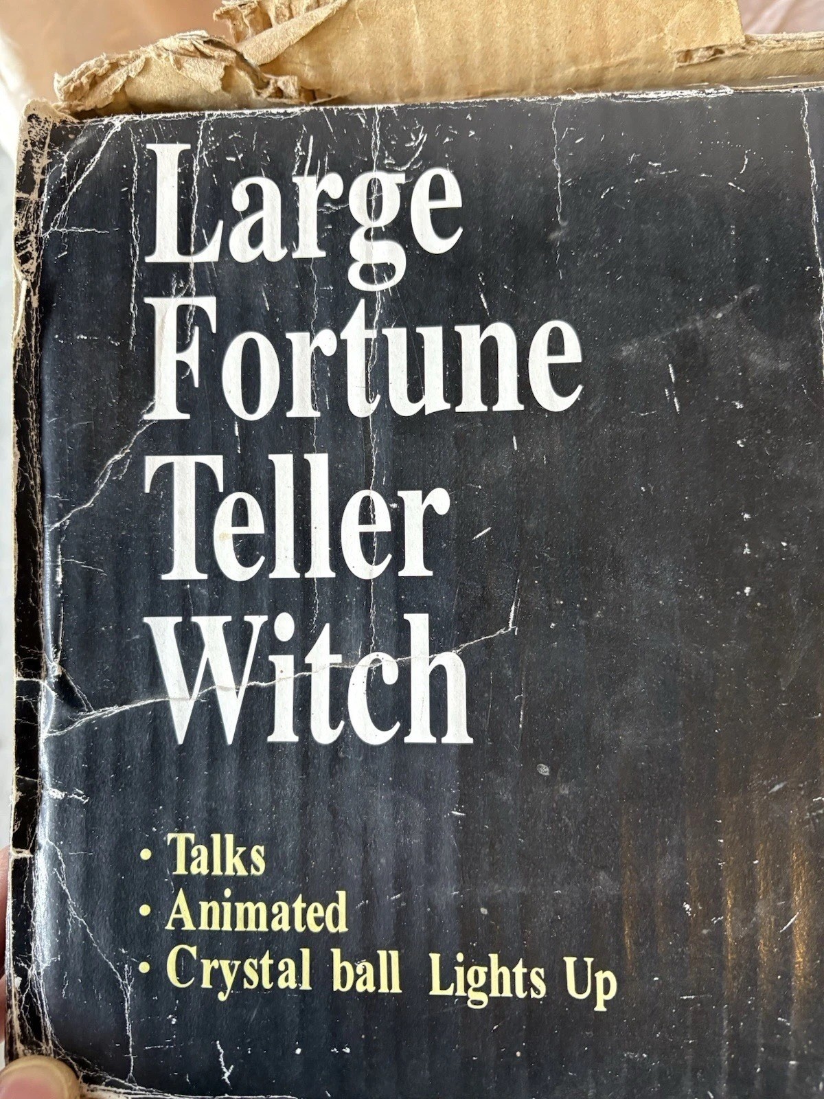 Gemmy Halloween Large Fortune Teller Witch Animated Electric Talks Hands Move26"