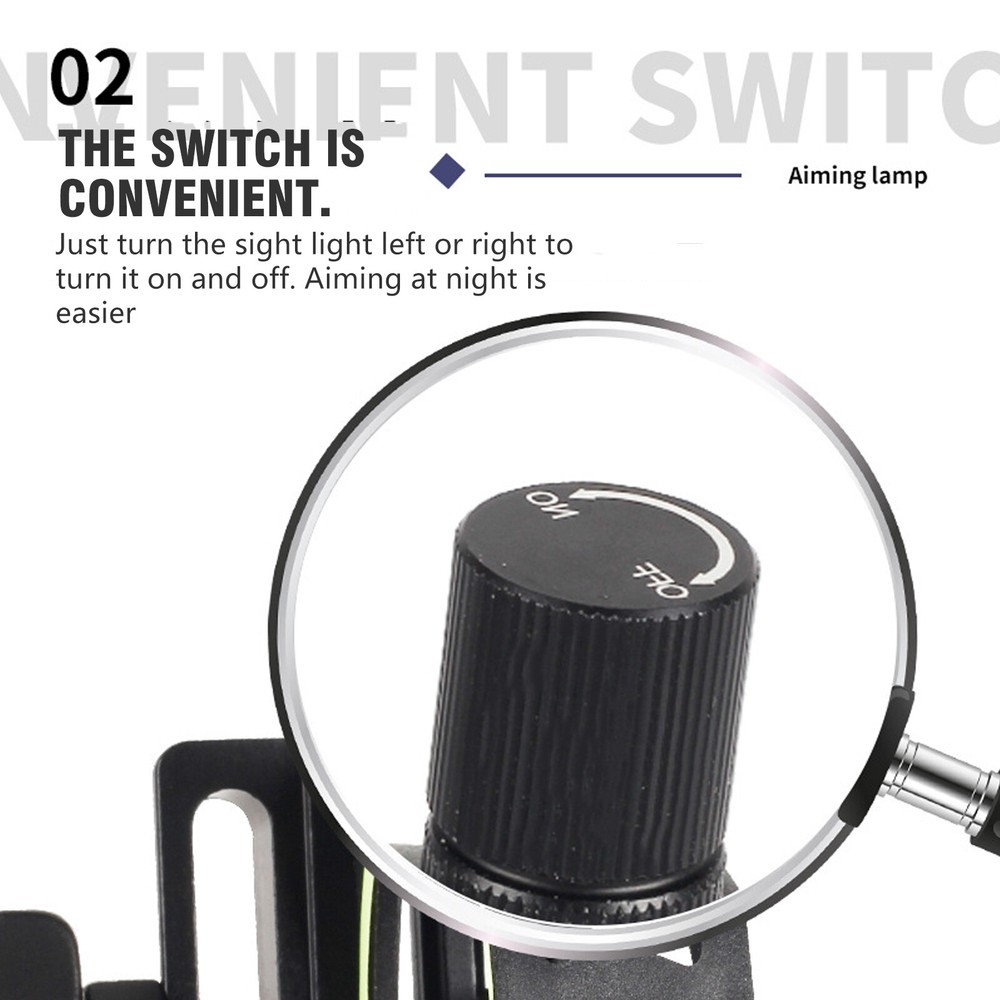 Compound Bow Sight Light Bowlight LED Continuous Adjustable 3/8-32 Thread Sqve