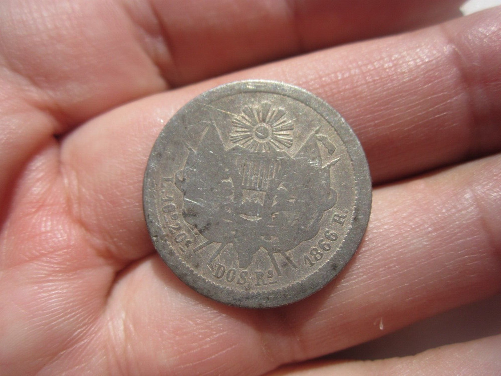 1866 GUATEMALA 2 REAL
