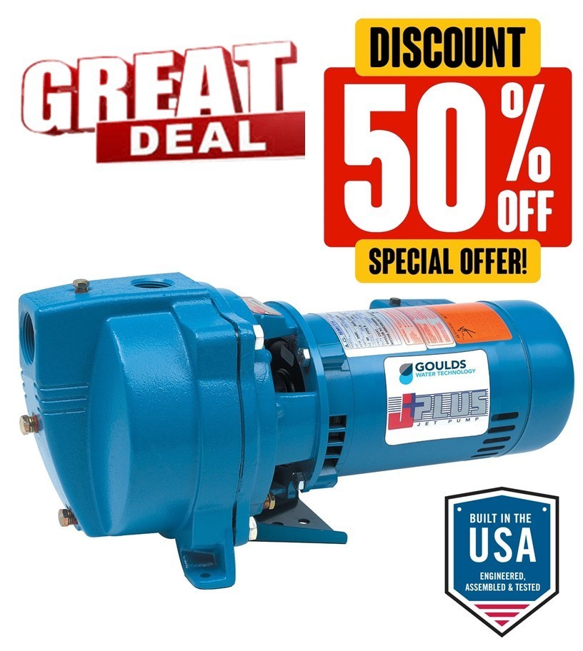 Goulds J10S 1 HP Shallow Well Jet Pump 115/230 Volts