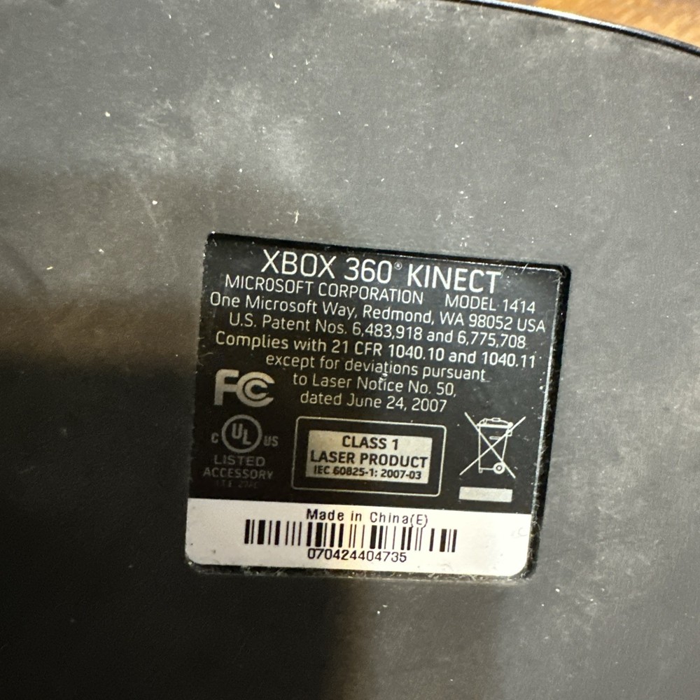 Microsoft 1414 Xbox 360 Kinect Sensor Bar Only - Black