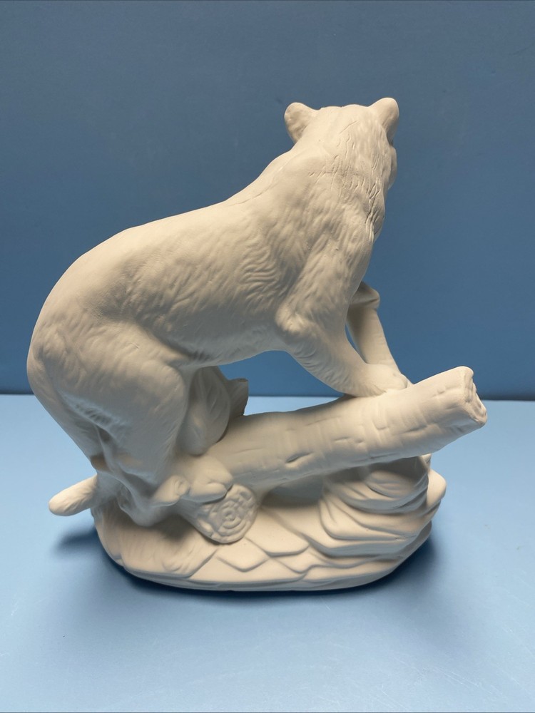 Ceramic Bisque Cougar On Tree Ready to Paint Your Ideas