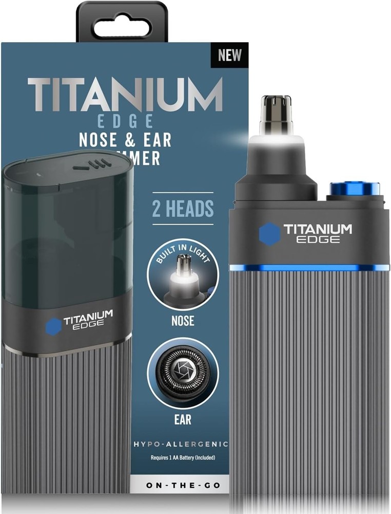 Professional Microtouch Titanium Edge Ear Nose Trimmer Precision Grooming Tool