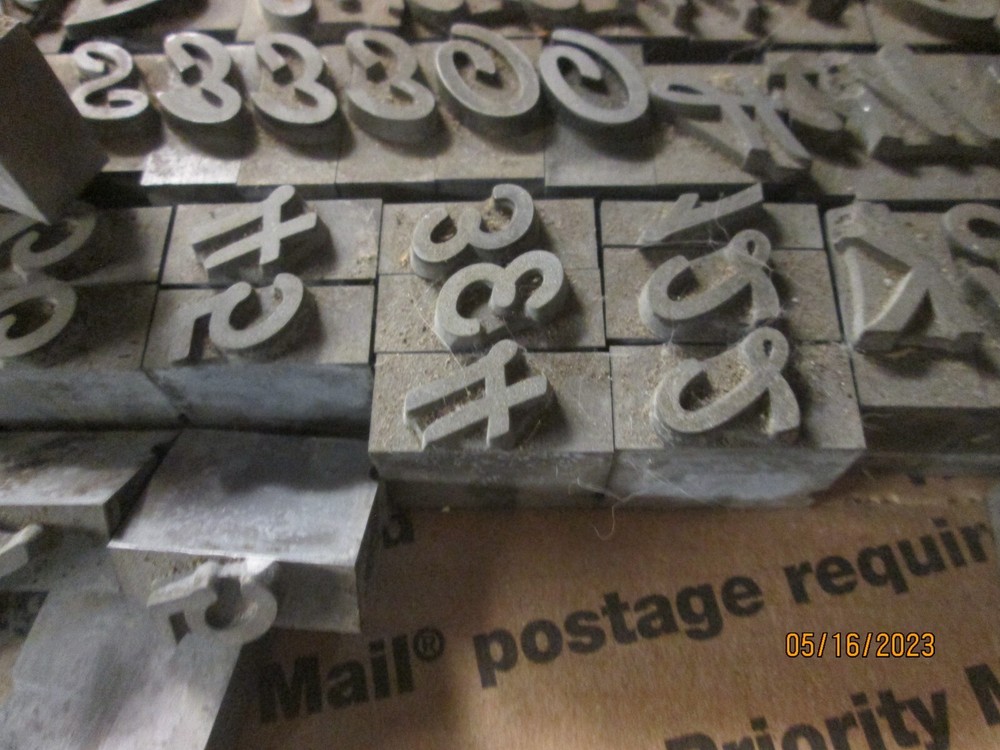 11 Lbs Clean Letterpress Cursive Letters Scrap or Use