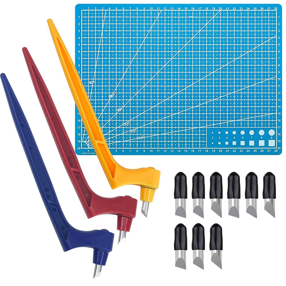 13pcs Craft Cutting Tools Set, 360° Rotating Art Cutting Tools with Replaceme...