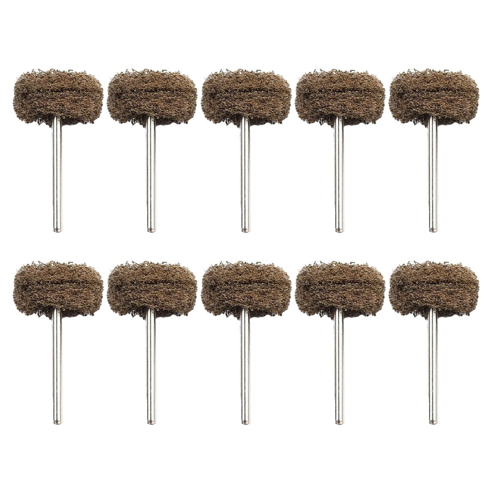 Achieve Smooth Finish with 10pcs Abrasive Buffing Wheels for Rotary Tools
