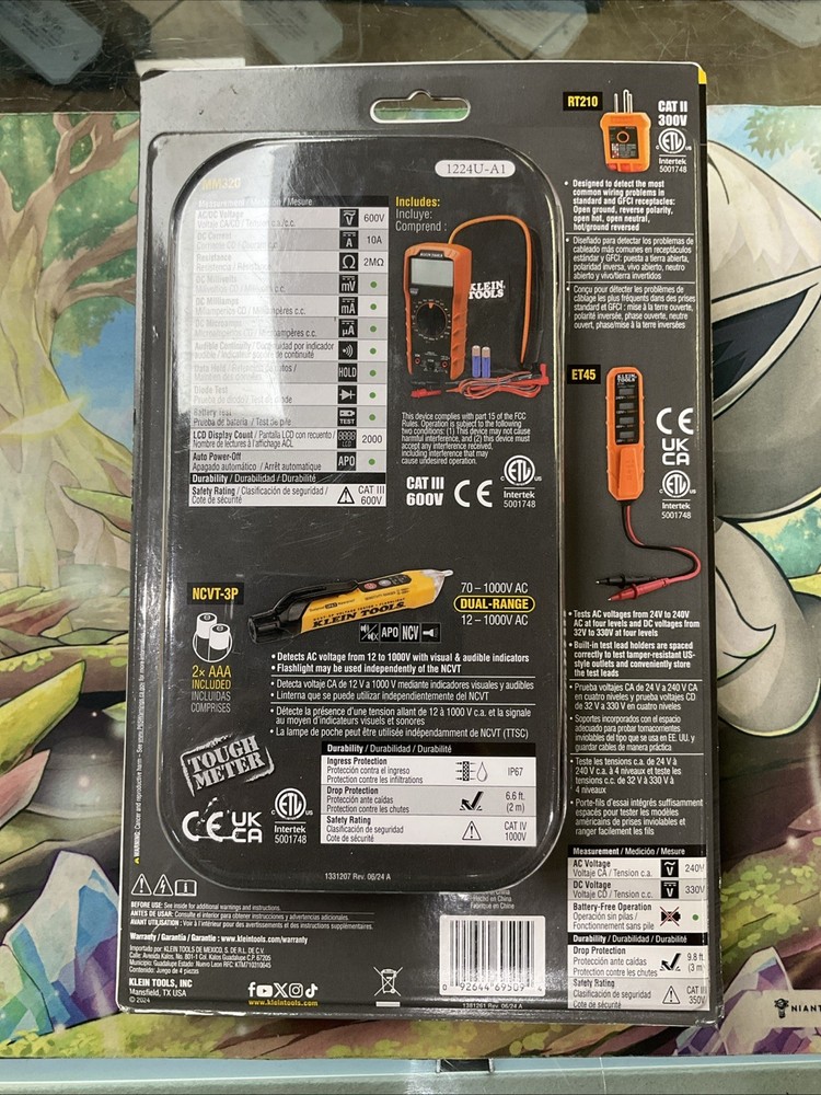Klein Tools MM320VP Multimeter Electrical Test Kit