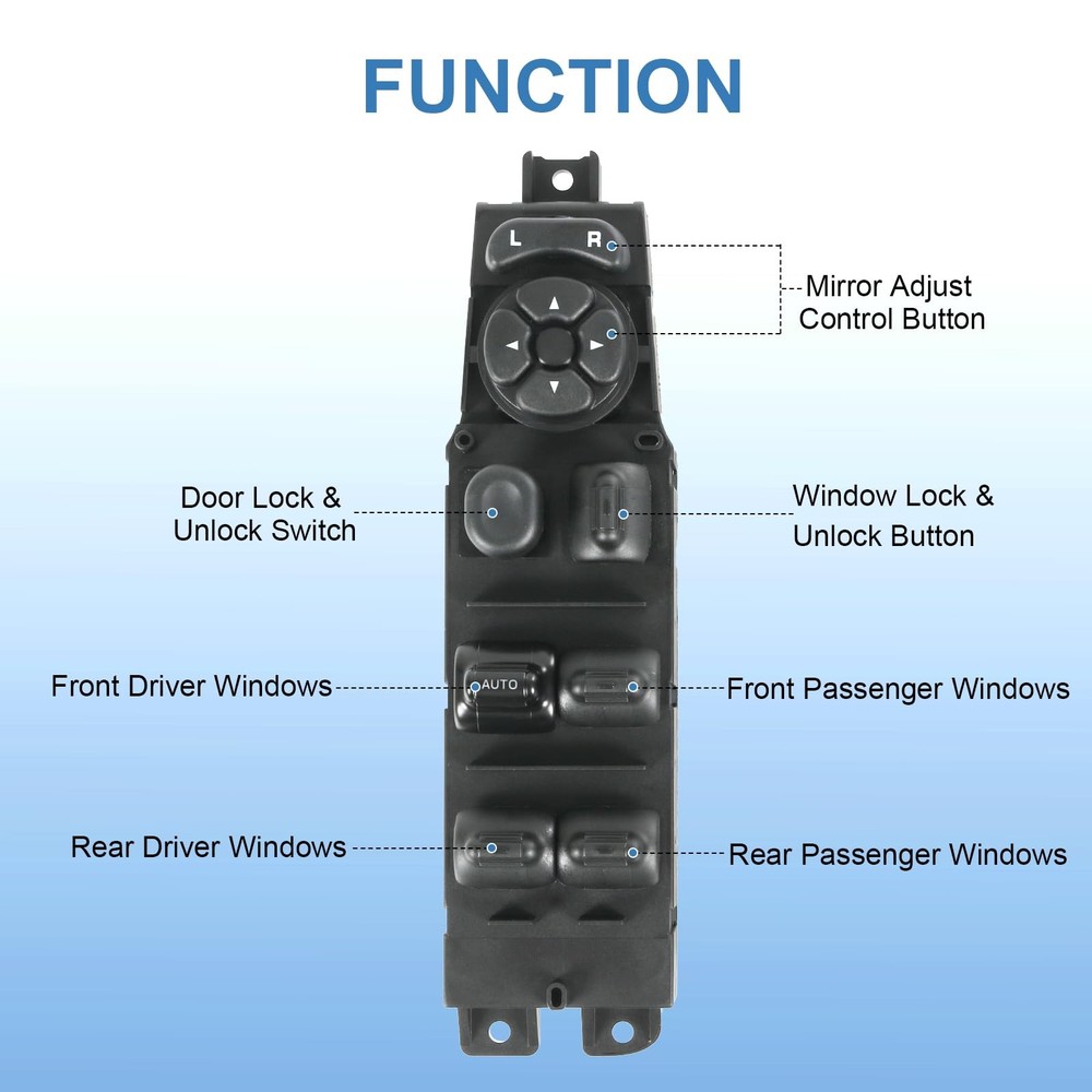 RUIANOMG Power Window Switch and Bezel Replacement