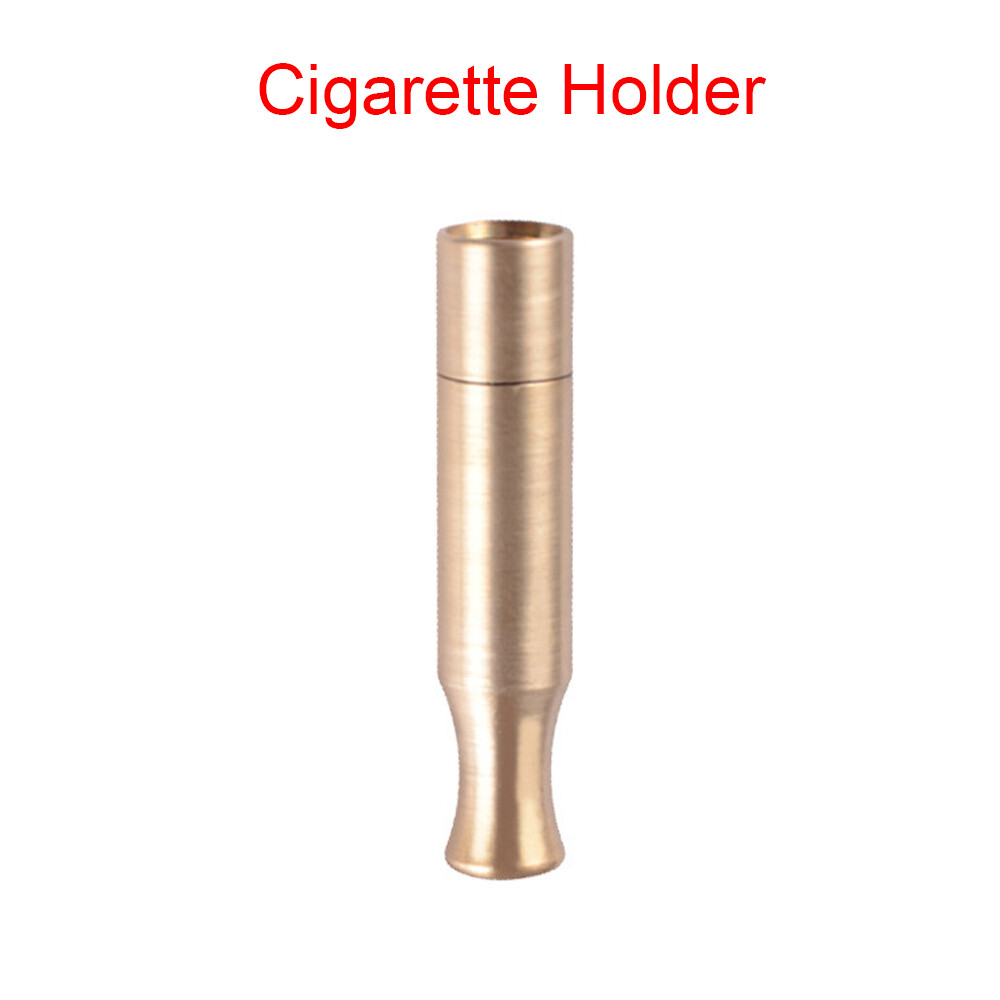 Solid Brass Mini Cigarette Holder Cigarette Filter Pipe Cigarette Holders Gift
