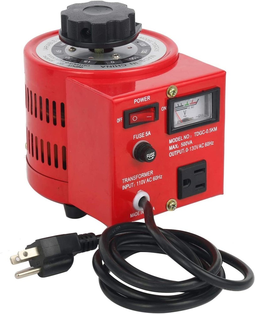 YaeCCC 5Amp Variac Variable Transformer AC Auto Voltage Regulator 500VA 0-130V