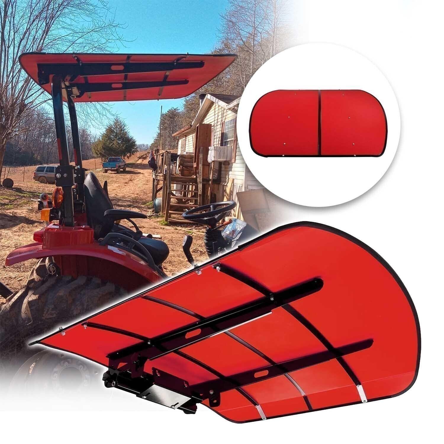 Sun Shield Tuff Top Tractor Canopy For 2" x 2" or 2" x 3" ROPS 48" X 52" Red NEW