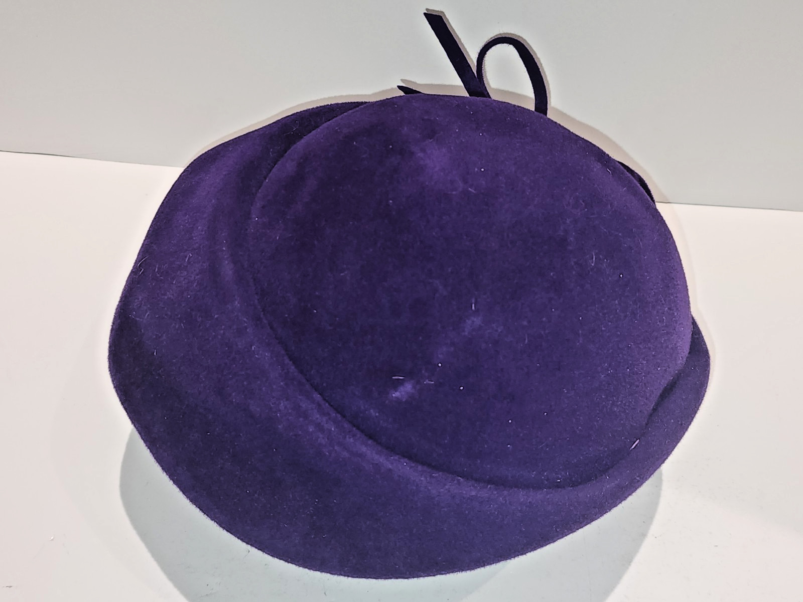 Vintage Le Montet, Velour Imported Women's Hat, Purple, Rare