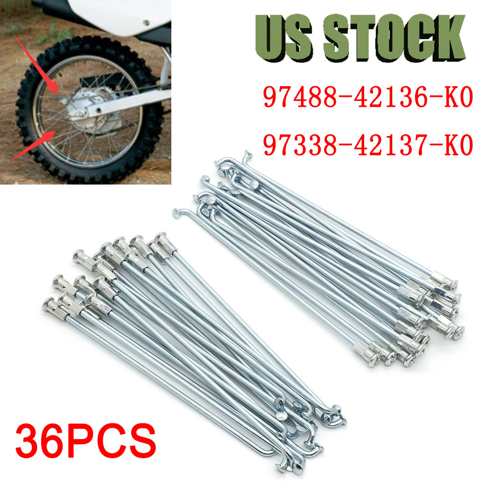 16" Rear Wheel Rim Spoke Set For Honda CRF100 XR100 XL100 1979-Up 97488-42136-K0