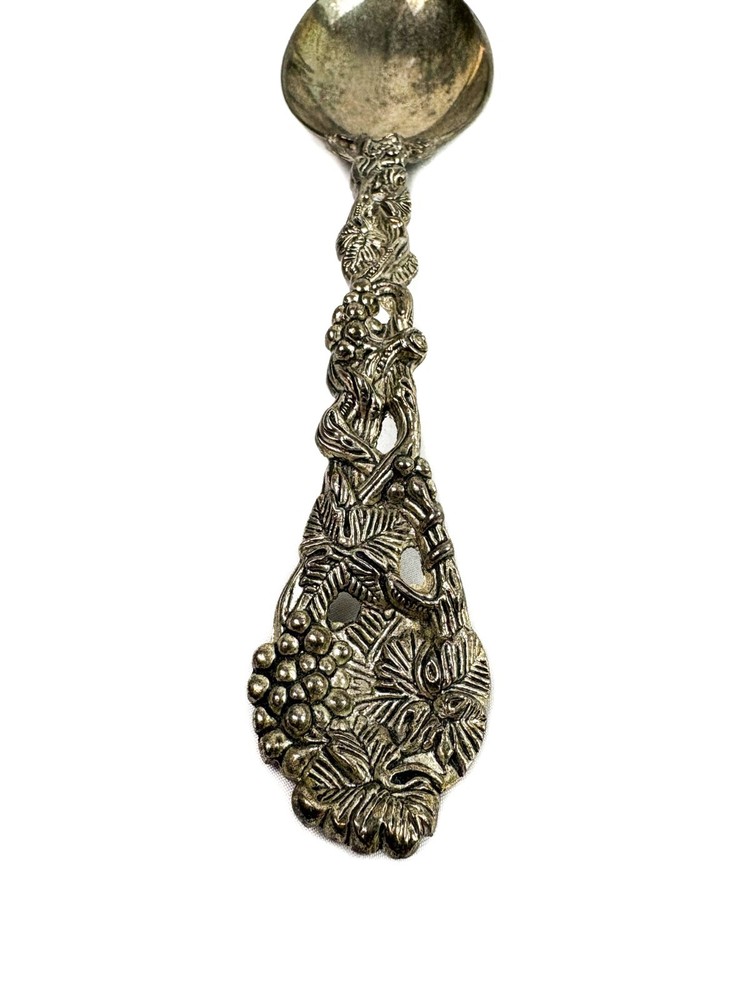 Vintage Godinger Silver Art Co. Servingware Set Grape Vine Pattern Spoon & Fork