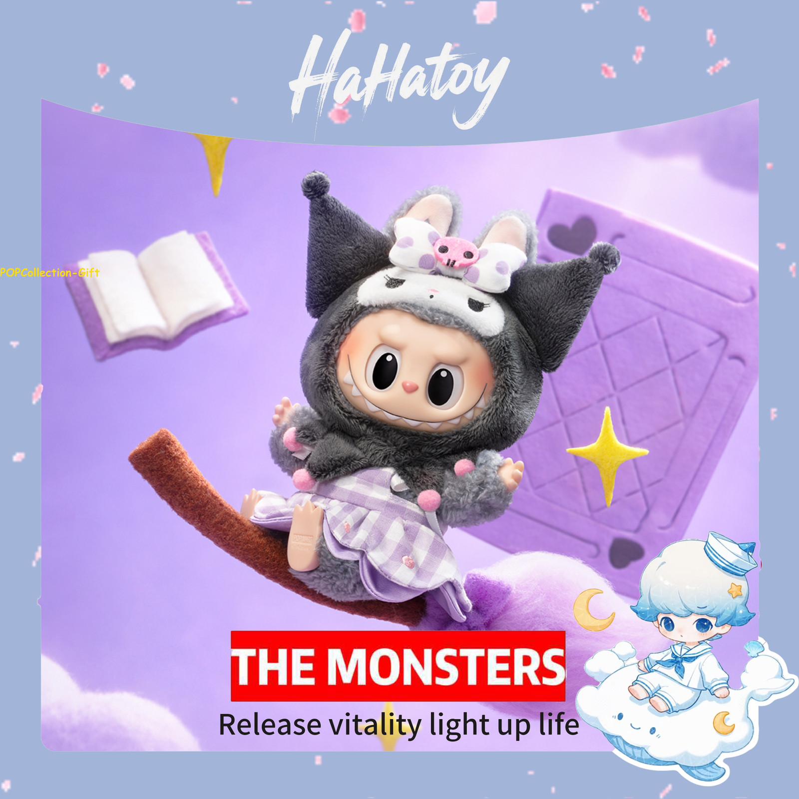 POP MART The Monsters X Sanrio Characters Series Confirmed set 6pcs Basic Figure