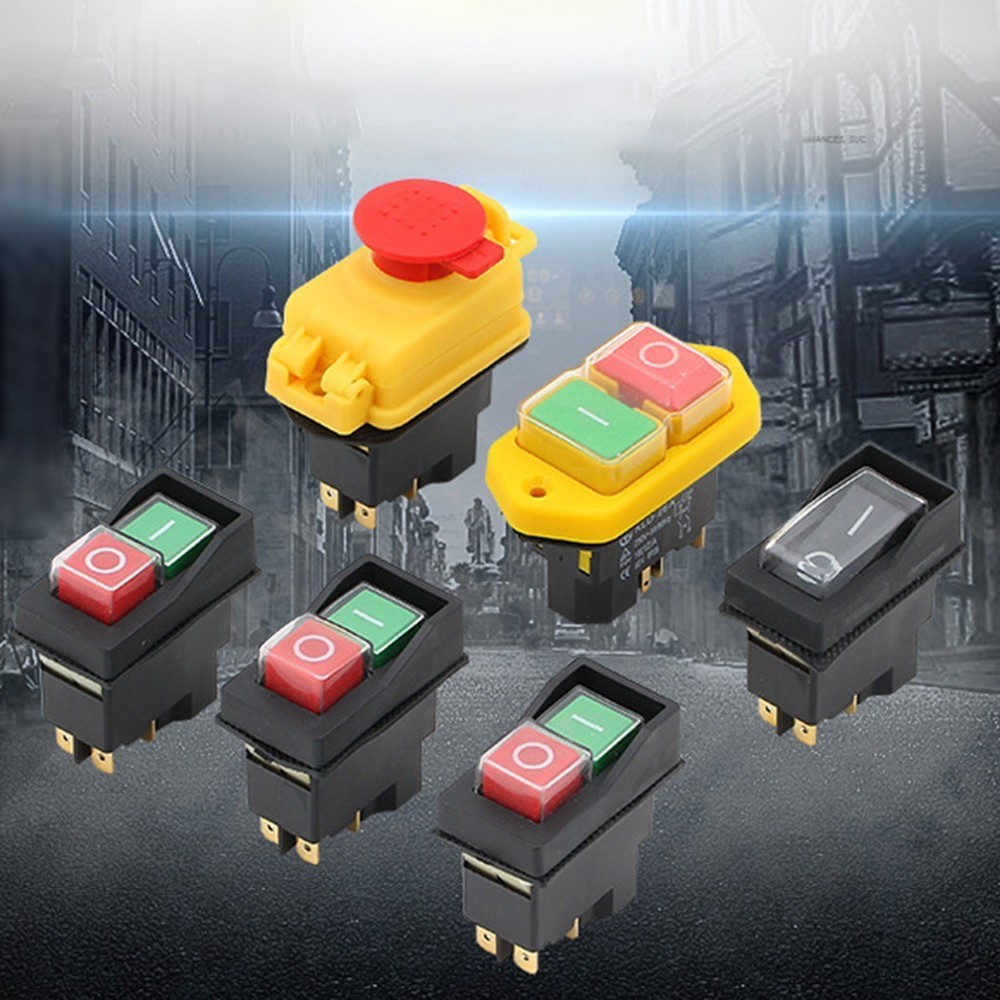 KJD Waterproof Start Button Manual Measurement Package Content Rated Current A