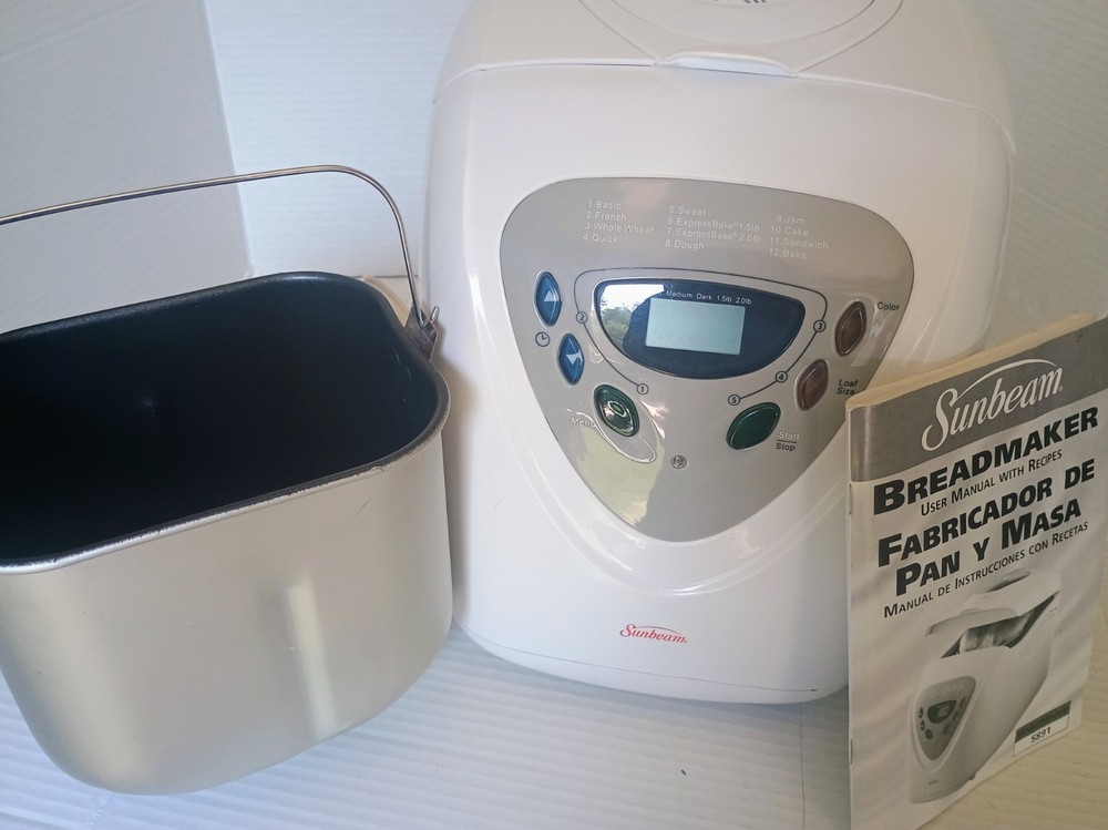 Sunbeam Programmable Bread Maker Machine Model 5891, Tested & Working