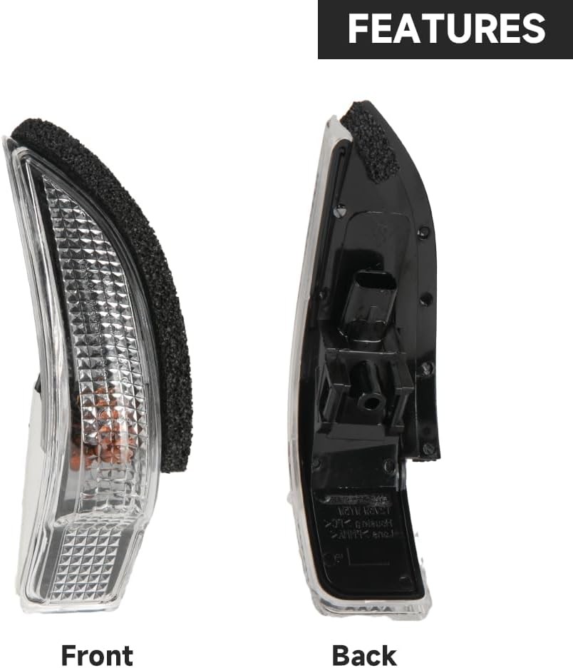 Front Left Side Wing Mirror LED Turn Signal Light Mirror Indicator Blinker Light