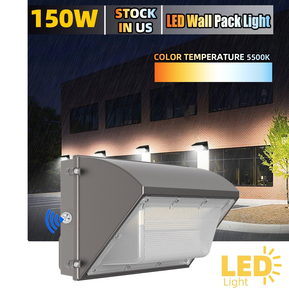 150 Watts LED Wall Pack Light Replace 600/800W Outdoor Security Wall Pack Lights