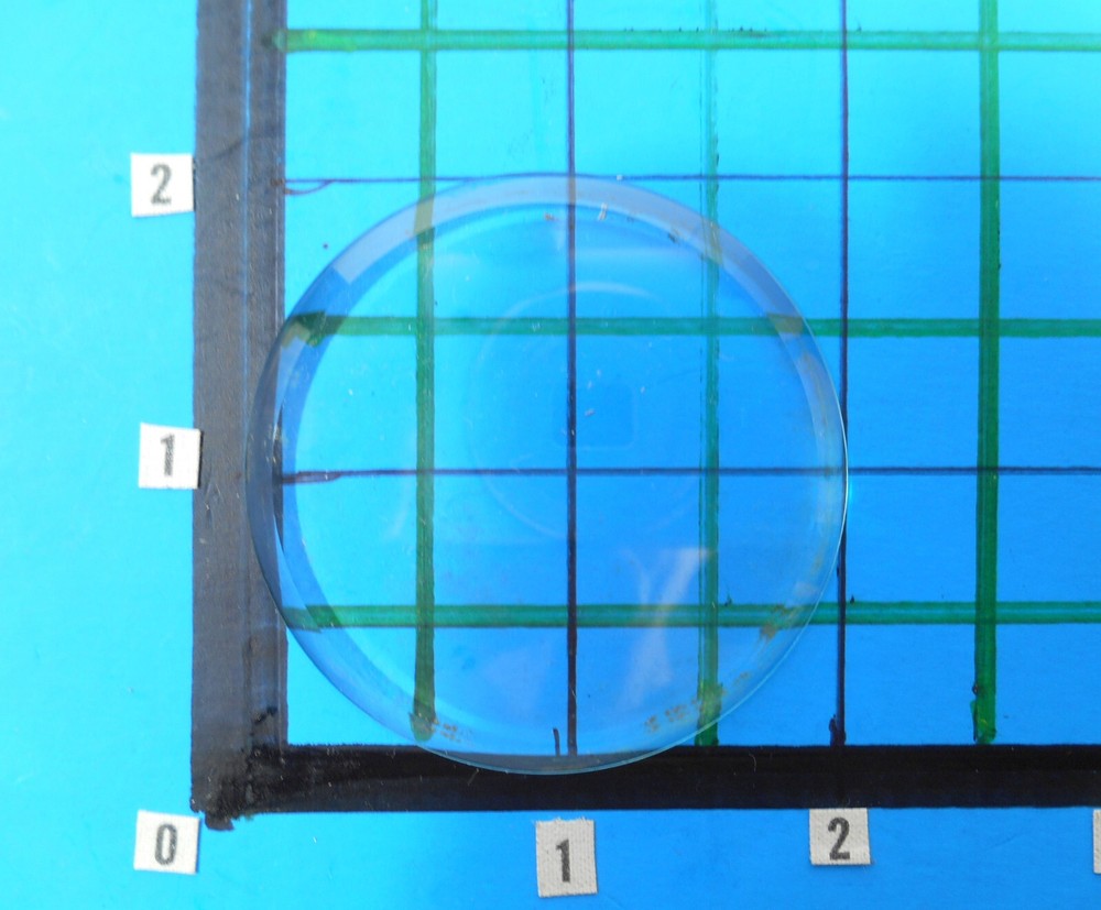 Flat Round Beveled Edge Clock or Craft Glass 2"