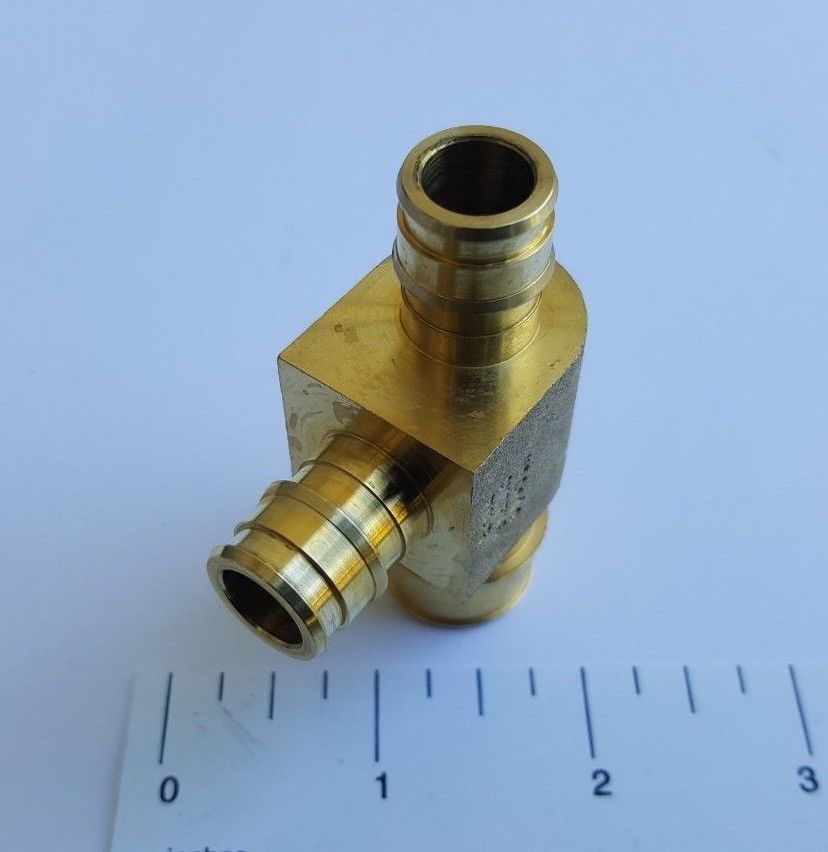10 Pcs. XFITTING 3/4" x 1/2" x 1/2" Pex A Tee, Expansion Tee, for Uponor Wirsbo