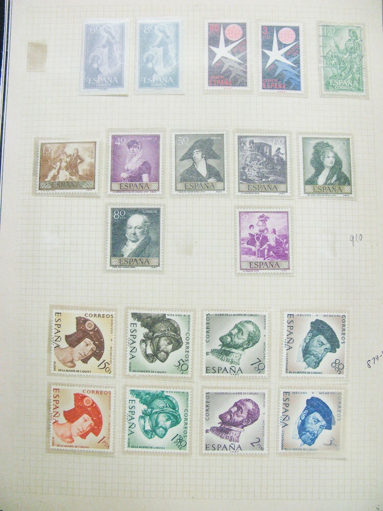 Spain Stamp Collection Mint And Used