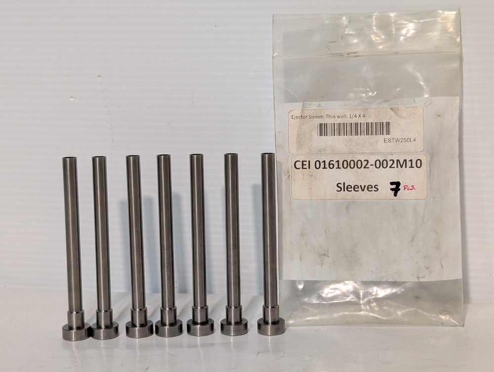 PCS Progressive Components ESTW250L4 Ejector Sleeve, Thin Walls, 1/4 x 4