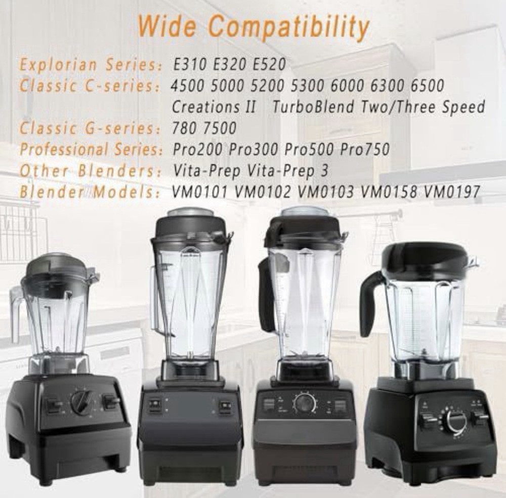 EastFune for Blenders 48oz Container, replace E310 E320 5000 Standard, Clear