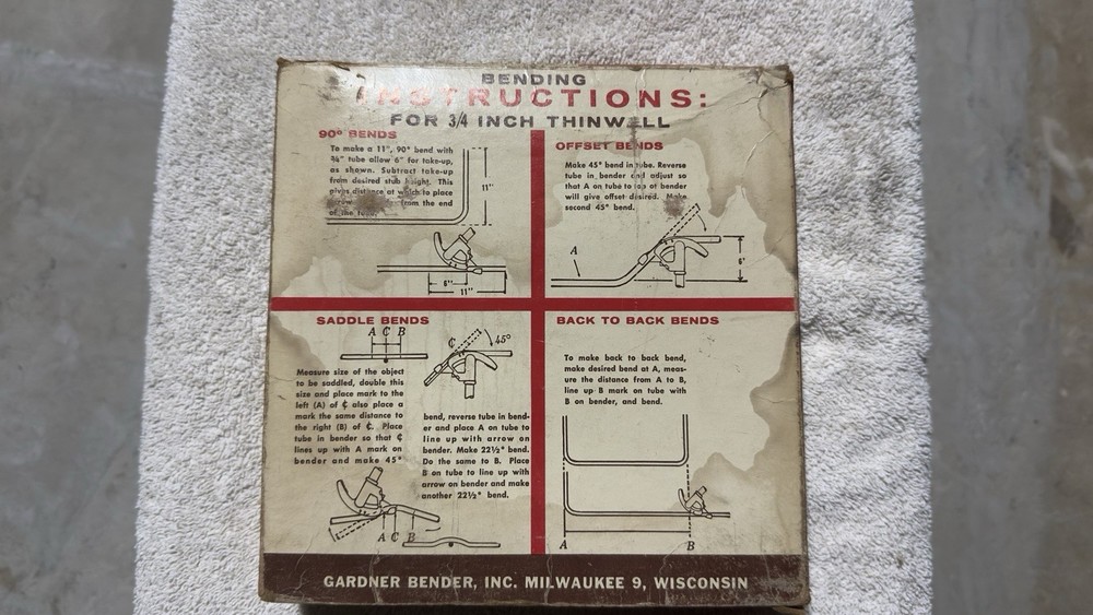 Gardener Lightweight Thin wall Bender No.931