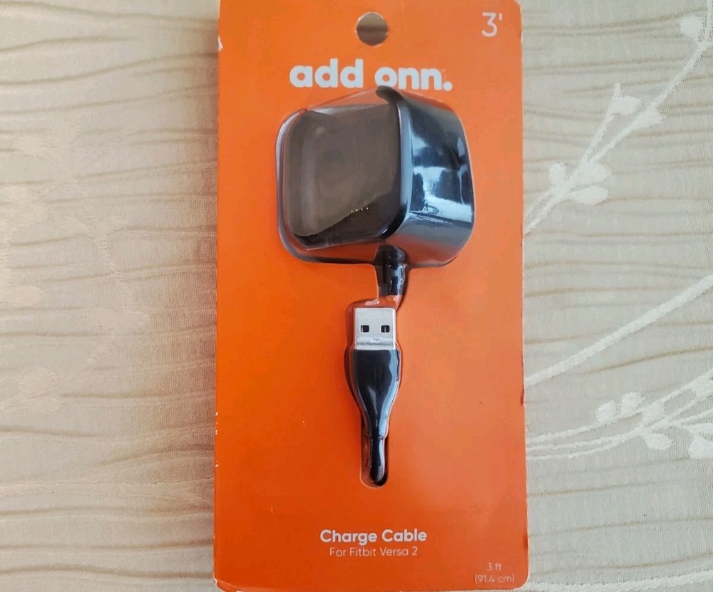 Onn Fitbit Versa 2  Docking Charger w/ 3ft. USB Cable - NEW