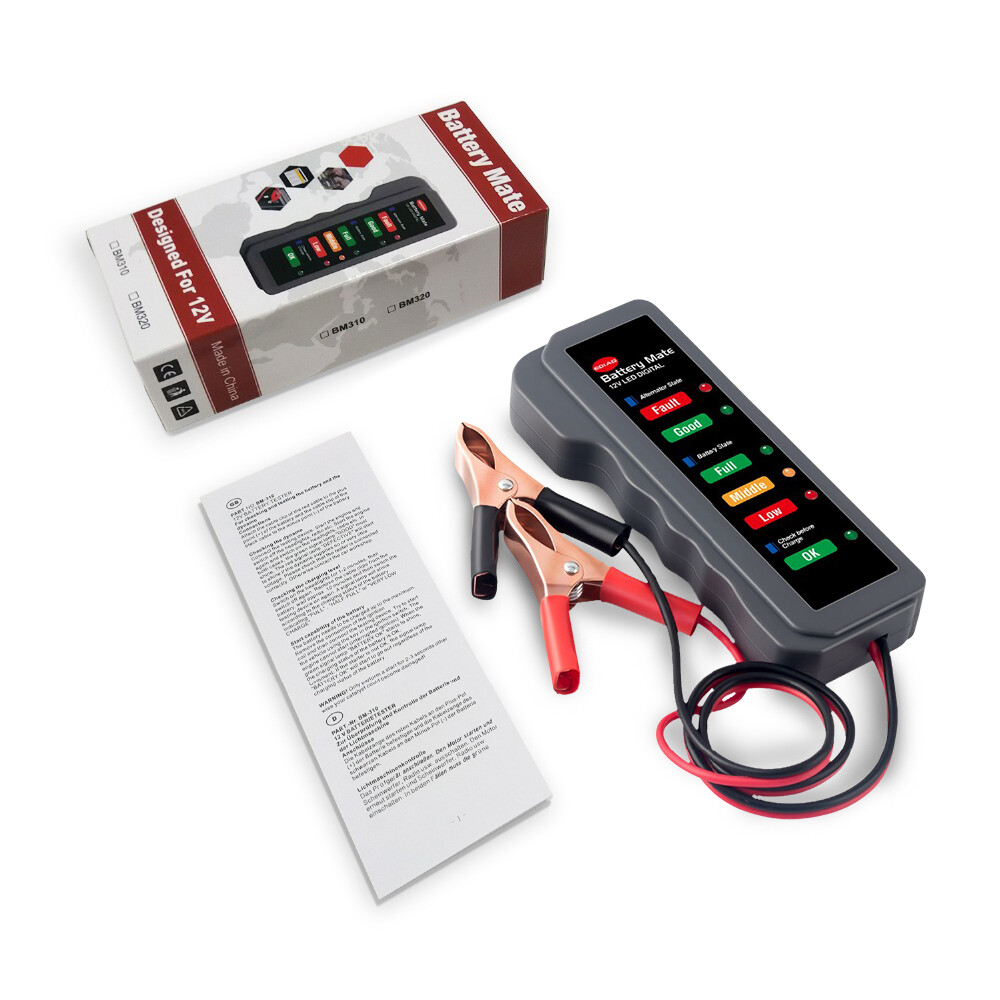 Automative Battery Analyzer Digital LED Battery Load Tester Car Diagnostic Tool