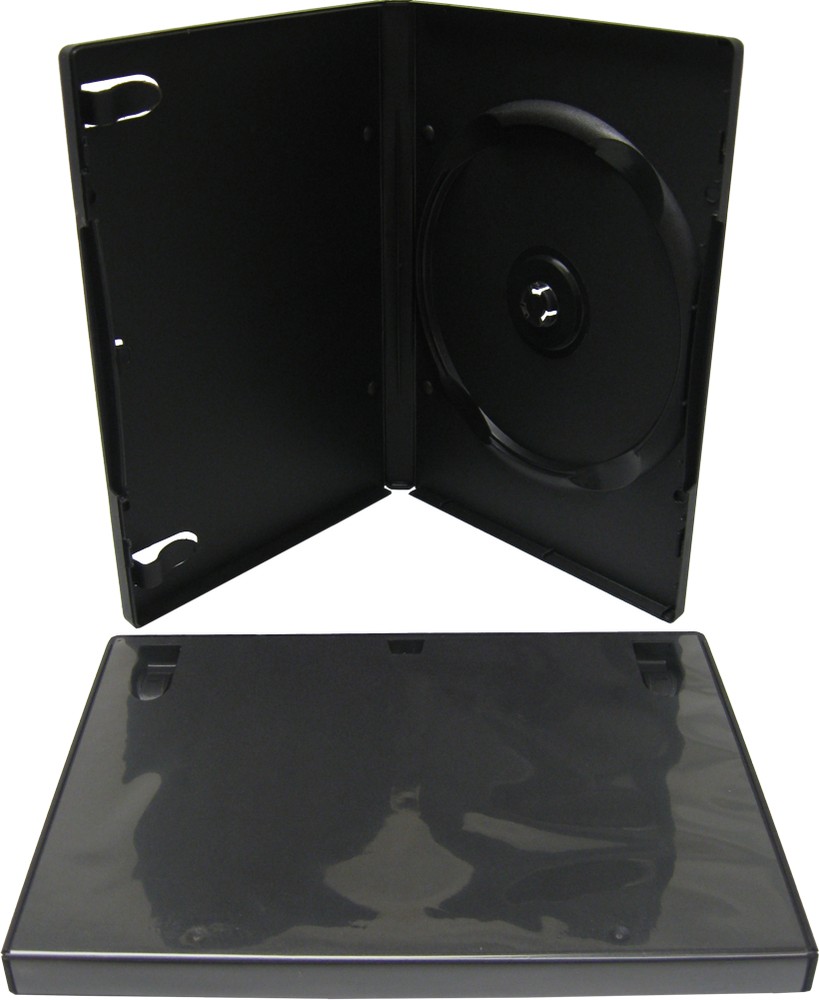(25) DVD Cases Standard Black STURDY Replacement Boxes 14mm Empty #DVBR14BKST