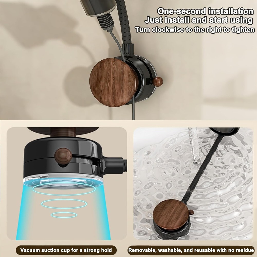 360° Rotating&No Drill Installation , Hands Free, Wall Mount, Adjustable Holder