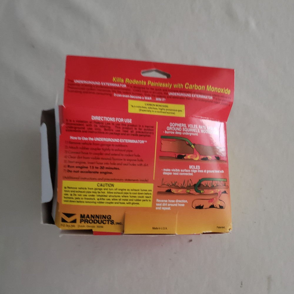 Manning Products Underground Exterminator NEW