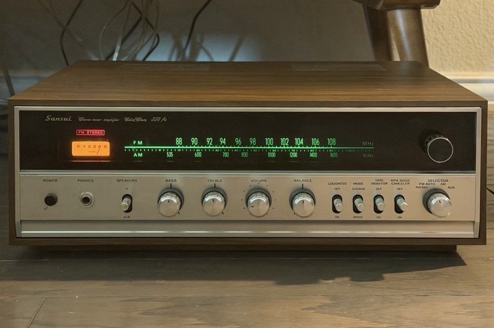 Sansui Model 350A - Solid State Stereo Tuner Amplifier + Service Manual READ*