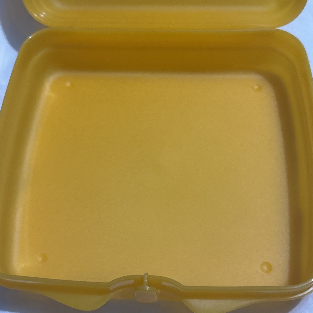 Tupperware Sandwich Keeper Orange 8203A-4 EUC