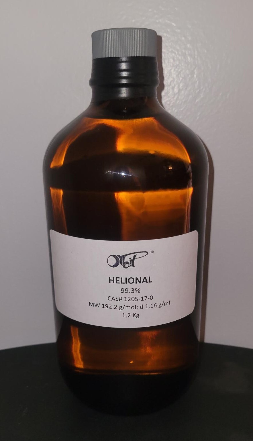 HELIONAL (1.2 Kg, 1+LITER) in Amber Glass Bottle [CAS# 1205-17-0] Fragrance
