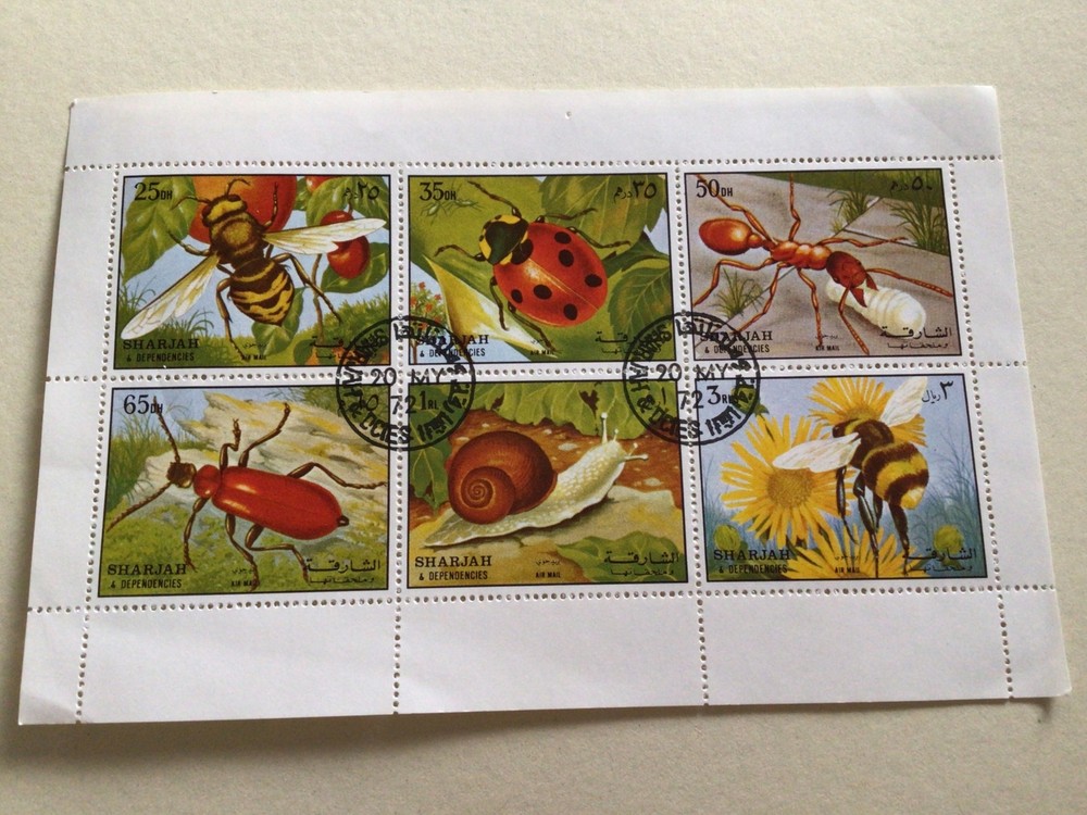 Insects stamp sheet Ref R49341