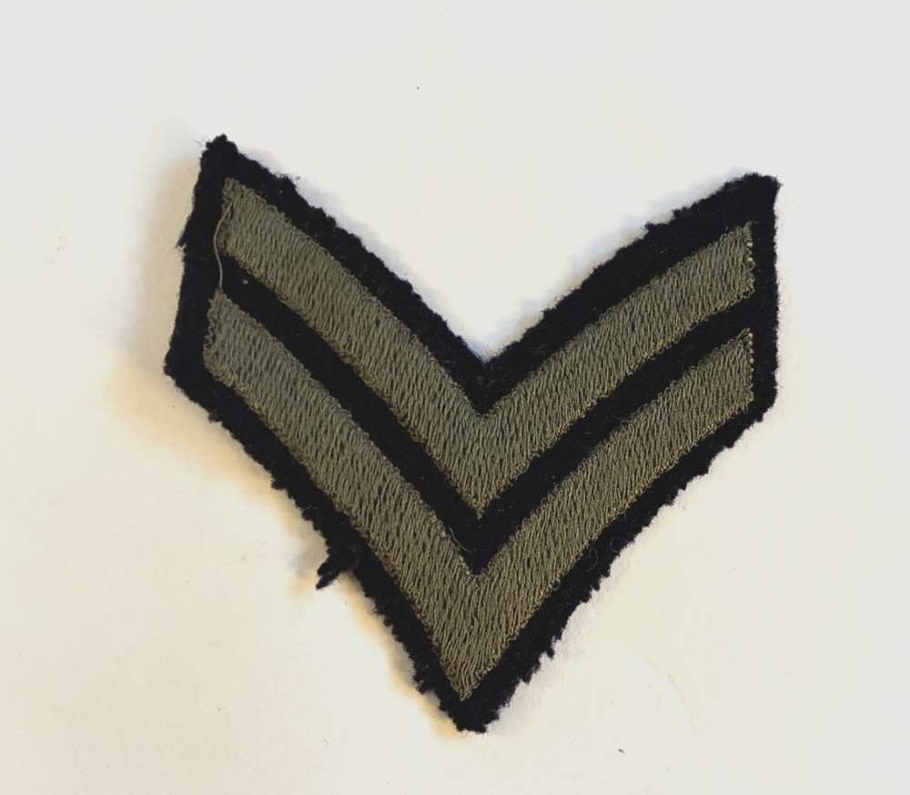 Vintage  Army WWII US  Corporal 2 striped original patch