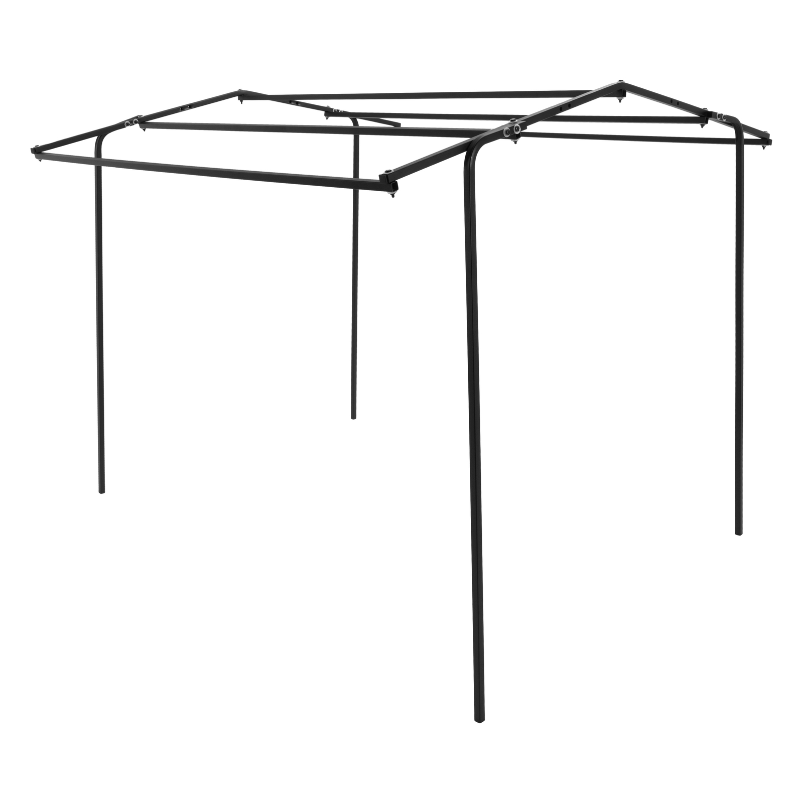 24LBS Steel+Cloth 7' Tall Quad Pod Hunting Blind Cover 2 Person Camouflage Black