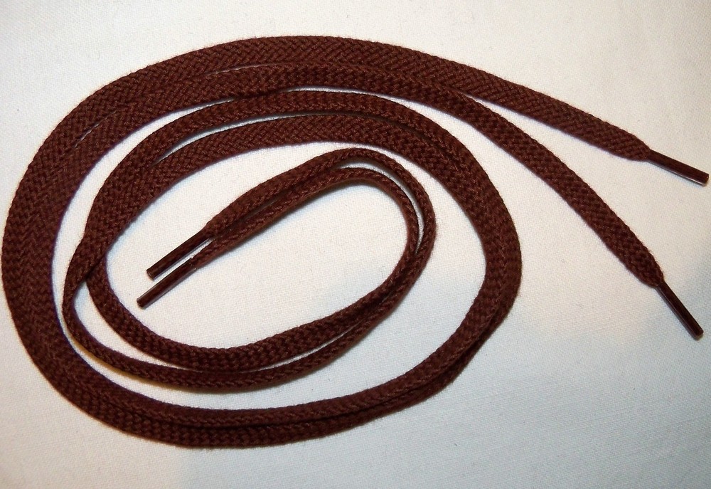 British Army:"ATS BROWN COLOURED SHOE LACES" (WRAC, Ideal for WW2, 22ins/56cm)