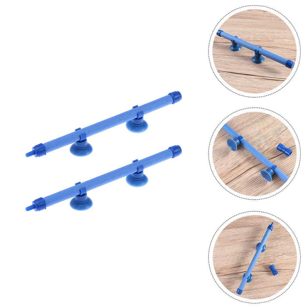 2 Pcs Aquarium Bubble Bar Fish Diffuser Decorations with Bubbles