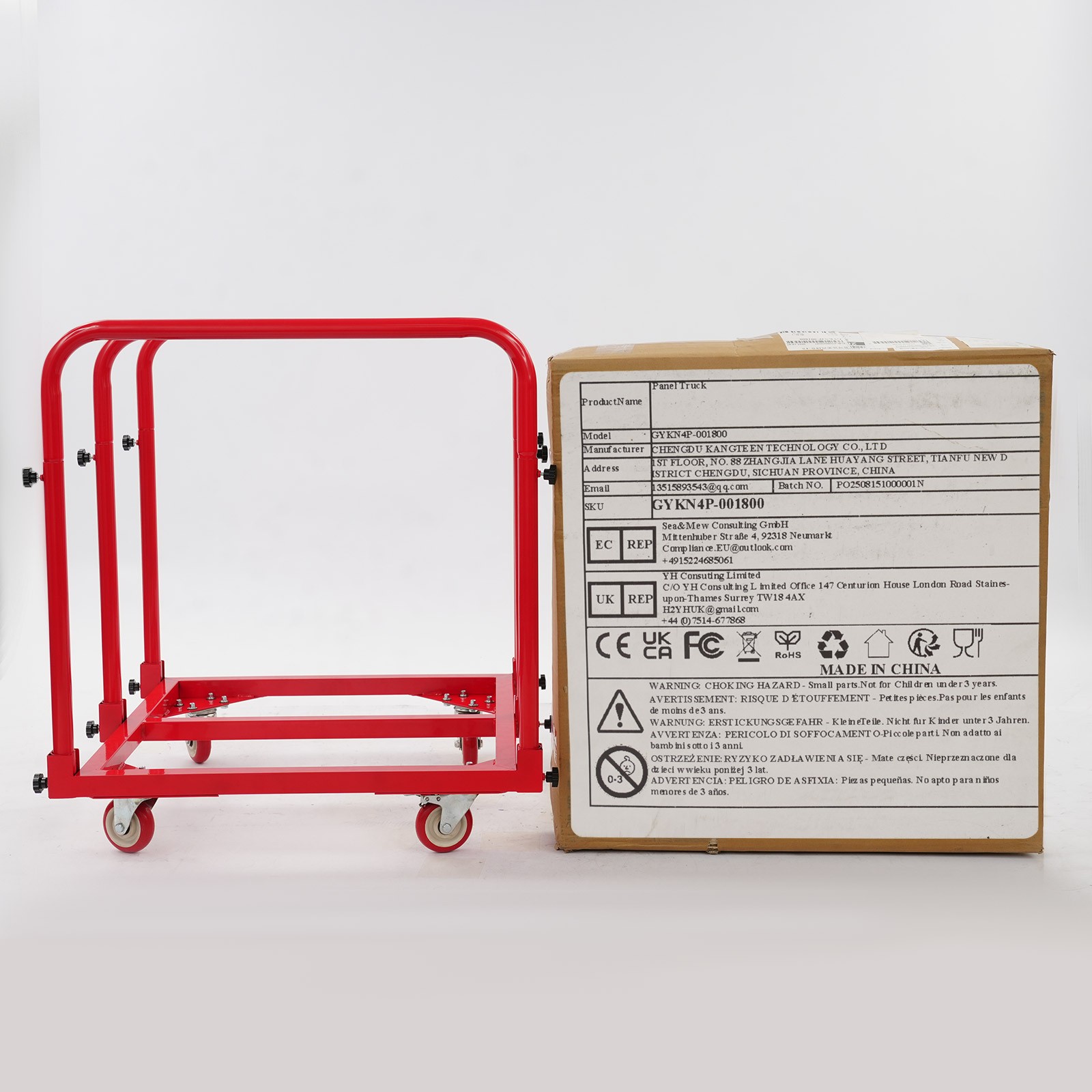 Panel Cart Heavy Duty Shipping Trolley 1400 lbs Loading Transporting Truck Tool