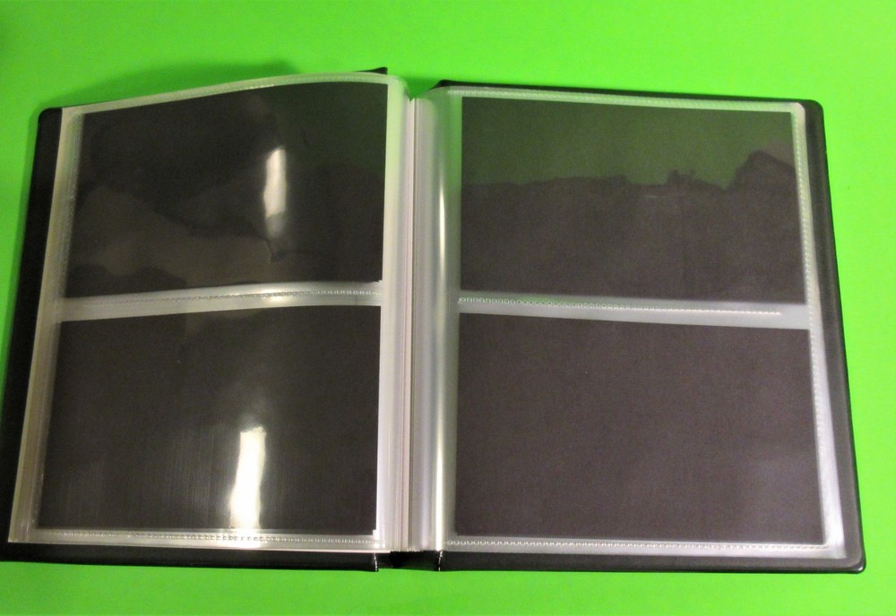 SHOWGARD #894 FDC / FIRST DAY COVER ALBUM - PLAIN BLACK - HOLDS 104 COVERS