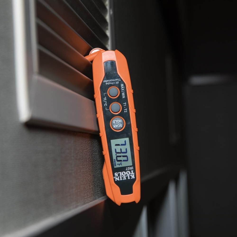 Accurate Infrared and Probe Thermometer with Target Laser – Backlit LCD Display